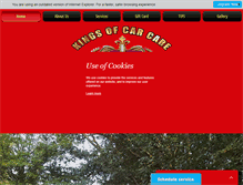 Tablet Screenshot of kingsofcarcare.com
